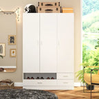 Armoires Storage Solution Convertible Wardrobe Organizer Mirror Vanity