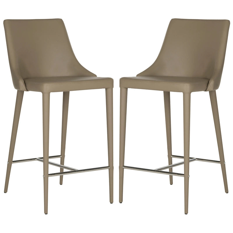 SAFAVIEH Soledad 26-inch White Counter Stool (Set of 2) - 22.9 x 18.9 x 37.4 - 23Wx19Dx37H