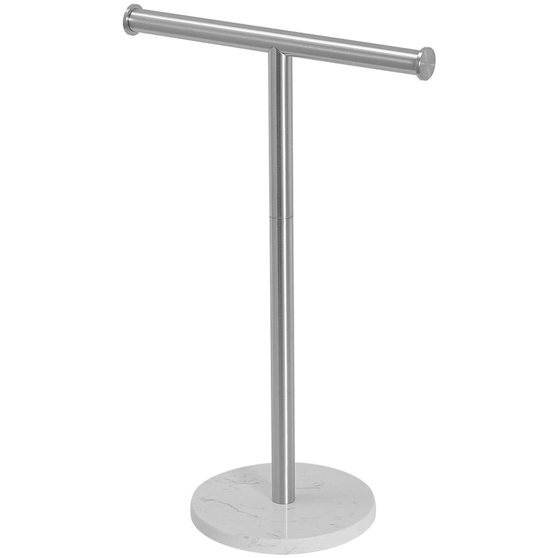 T-Shape Towel Rack With Natural Marble Base
