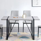 5-piece Dining Table Chairs Set, Rectangular Dining Room Table Set