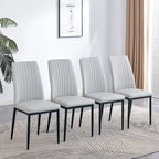 5-piece Dining Table Chairs Set, Rectangular Dining Room Table Set