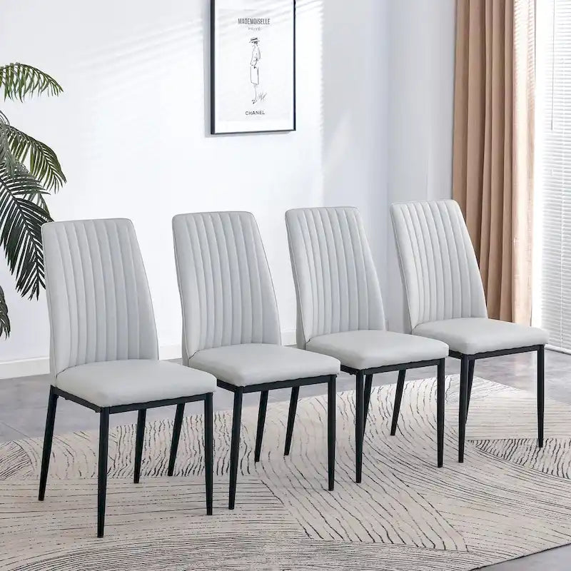 5-piece Dining Table Chairs Set, Rectangular Dining Room Table Set