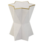 Uttermost Capella White Accent Table - 16W x 22H x 16D