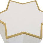 Uttermost Capella White Accent Table - 16W x 22H x 16D