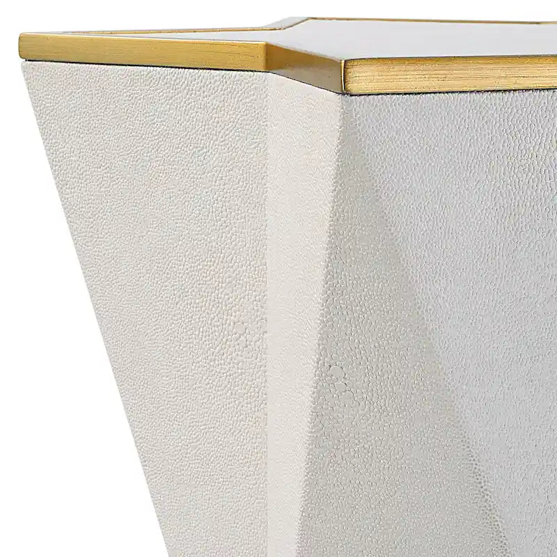 Uttermost Capella White Accent Table - 16W x 22H x 16D