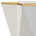 Uttermost Capella White Accent Table - 16W x 22H x 16D