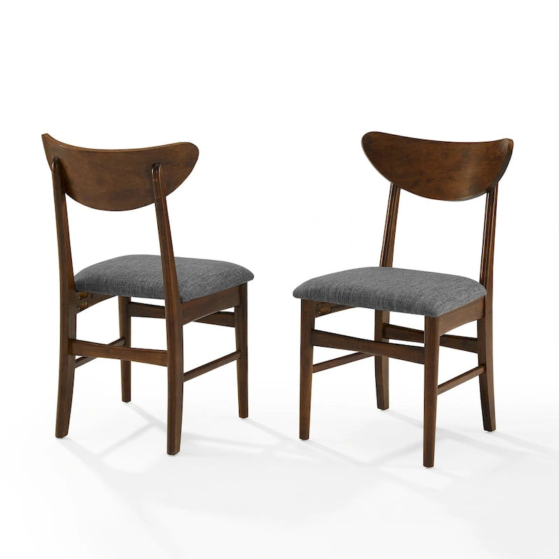 Crosley Landon 2Pc Wood Dining Chairs W/Upholstered Seat - 33.25H x19.75W x 19.75D