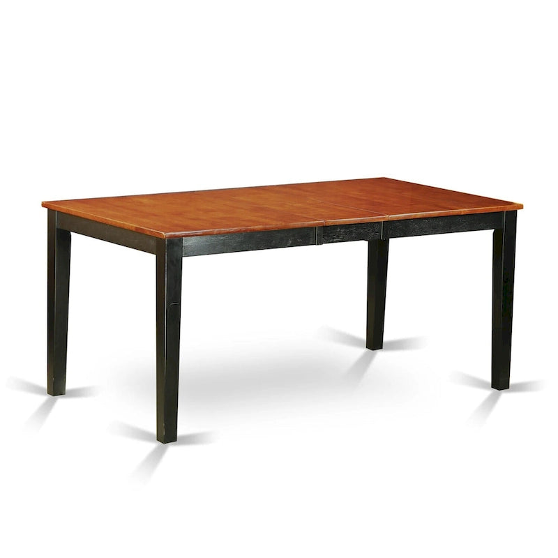 East West Furniture Table Set Consist of a Rectangle Butterfly Leaf Dining Table and Dining Chairs (Chair Seat Type Options)