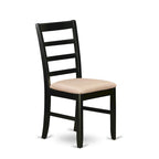 East West Furniture Table Set Consist of a Rectangle Butterfly Leaf Dining Table and Dining Chairs (Chair Seat Type Options)