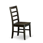 East West Furniture Table Set Consist of a Rectangle Butterfly Leaf Dining Table and Dining Chairs (Chair Seat Type Options)