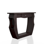 Caveline Contemporary Walnut 39-inch 1-Drawer Console Table by Furniture of America