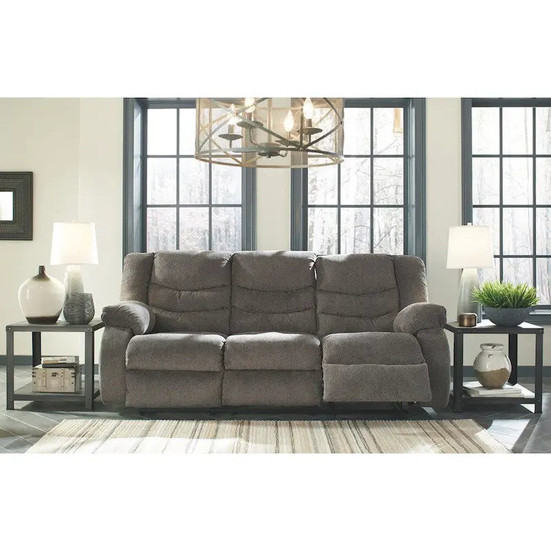 Tulen Contemporary Reclining Sofa Gray