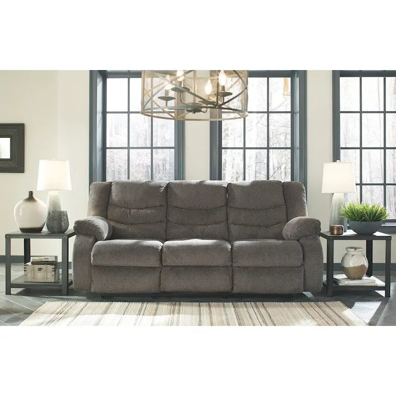Tulen Contemporary Reclining Sofa Gray