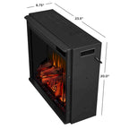 Calie 67 Electric TV Stand Fireplace in White by Real Flame