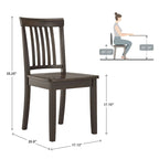 Wilmington II Round Pedestal Base Antique Black 5-Piece Dining Set by iNSPIRE Q Classic