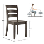 Wilmington II Round Pedestal Base Antique Black 5-Piece Dining Set by iNSPIRE Q Classic