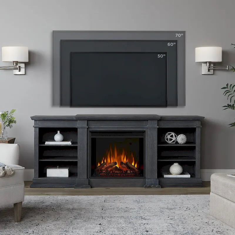 Fresno 72 Media Electric Fireplace by Real Flame