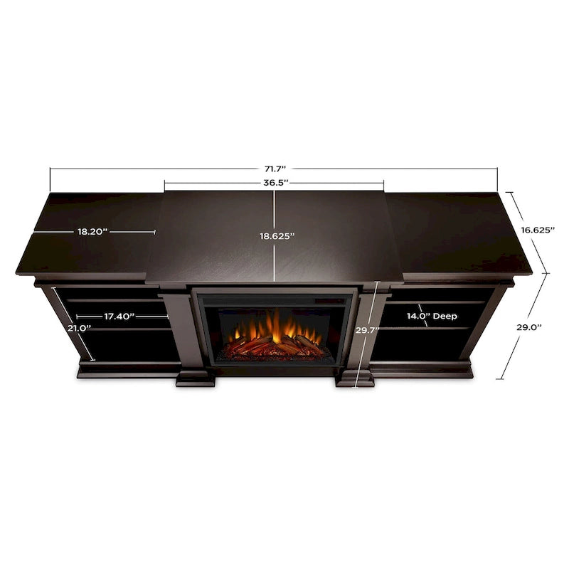 Fresno 72 Media Electric Fireplace by Real Flame