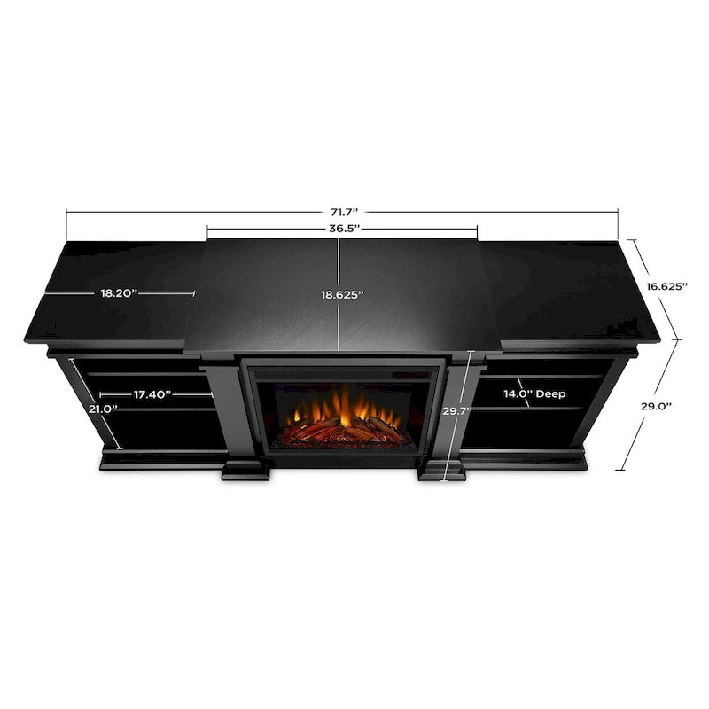 Fresno 72 Media Electric Fireplace by Real Flame