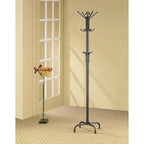 Porch & Den Merlin Black Metal Coat Rack