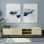 Glenwillow Home Atlas 78 x 20 Lowboy Mid-Century Modern TV Stand Console