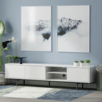 Glenwillow Home Atlas 78 x 20 Lowboy Mid-Century Modern TV Stand Console