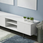 Glenwillow Home Atlas 78 x 20 Lowboy Mid-Century Modern TV Stand Console