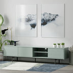 Glenwillow Home Atlas 78 x 20 Lowboy Mid-Century Modern TV Stand Console