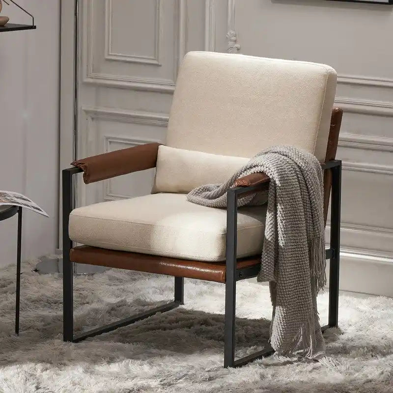 Modern Single Iron Frame Leisure Chair