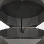 Arreto Black Solid Wood Hexagonal Coffee Table With Storage