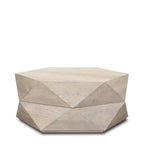 Arreto Black Solid Wood Hexagonal Coffee Table With Storage