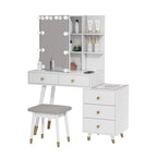 5 drawers Dressing table set with plugs