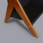 Casual Home Z-Shaped Sofa Side Table with Canvas Storage Basket