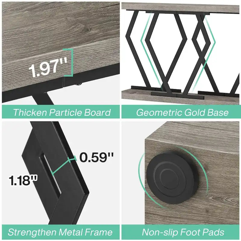 70.9 Inch Extra Long Modern Sofa Console Table with Faux Marble Tabletop Base Gold Frame for Living Room Entryway Hallway