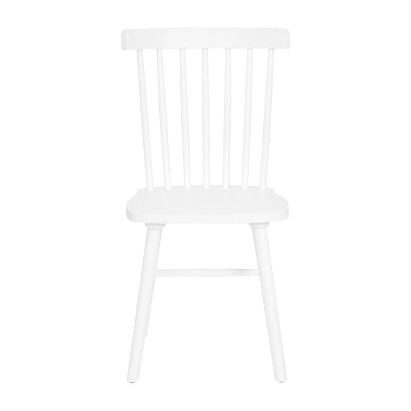 Windsor Style Commercial Solid Wood Spindle Back Dining Chairs -Set of 2