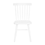 Windsor Style Commercial Solid Wood Spindle Back Dining Chairs -Set of 2