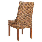 SAFAVIEH Charolette Indoor Wicker Brown Sloping Arm Chairs (Set of 2) - 20 x 24 x 39 - 20Wx24Dx39H