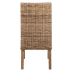 SAFAVIEH Charolette Indoor Wicker Brown Sloping Arm Chairs (Set of 2) - 20 x 24 x 39 - 20Wx24Dx39H