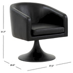 SAFAVIEH Couture Tela Pedestal Chair - 27.6 W x 29.7 L x 31.9 H - 27Wx30Dx32H