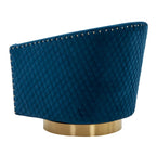 SAFAVIEH Couture Ikram Quilted Swivel Tub Chair - 30Wx32Dx30H