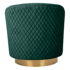SAFAVIEH Couture Ikram Quilted Swivel Tub Chair - 30Wx32Dx30H
