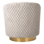 SAFAVIEH Couture Ikram Quilted Swivel Tub Chair - 30Wx32Dx30H