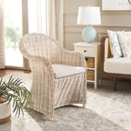 SAFAVIEH Sinja Yellow Rattan Club Chair - 24 x 26 x 35 - 24Wx26Dx35H