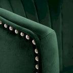 SAFAVIEH Amalia Velvet Wingback Accent Chair - 26.8 x 28 x 31.9 - 27Wx28Dx32H
