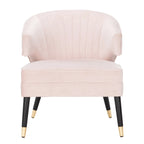 SAFAVIEH Amalia Velvet Wingback Accent Chair - 26.8 x 28 x 31.9 - 27Wx28Dx32H