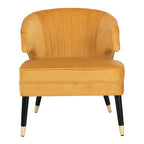 SAFAVIEH Amalia Velvet Wingback Accent Chair - 26.8 x 28 x 31.9 - 27Wx28Dx32H