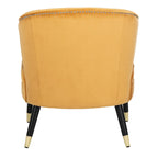 SAFAVIEH Amalia Velvet Wingback Accent Chair - 26.8 x 28 x 31.9 - 27Wx28Dx32H