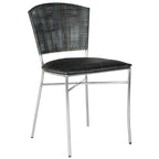 SAFAVIEH Iroda Black Dining Chair (Set of 2) - 17.5x21.8x33.3 - 18Wx22Dx33H