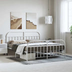 vidaXL 12 Inches Metal Bed Frame No Mattress