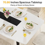 70.8 Inches Large Dining Table for 6-8 People